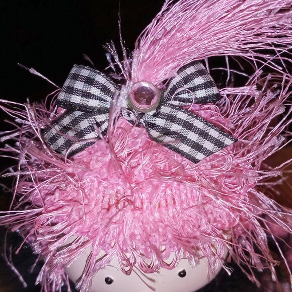 Hallmark LAUGHTER & Happiness Wish Sister/Friend Pretty Pink Leopard Shelf Doll - Picture 11 of 11